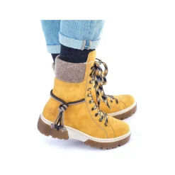 Rieker Ankle Boots & Boots-Women'S Corded Boots Sunflower Yellow