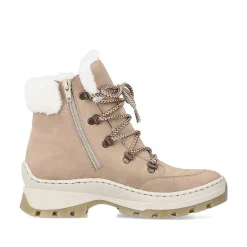 Rieker Ankle Boots & Boots-Women'S Corded Boots Cream Beige