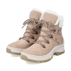 Rieker Ankle Boots & Boots-Women'S Corded Boots Cream Beige