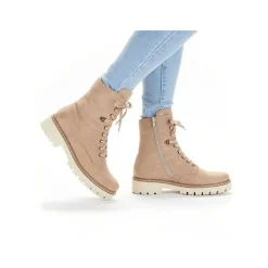 Rieker Ankle Boots & Boots-Women'S Corded Boots Cream Beige