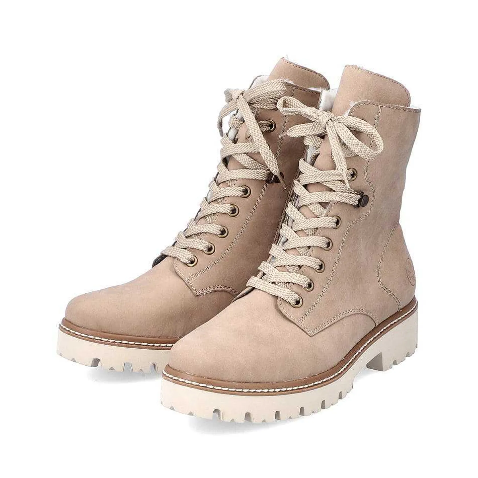 Rieker Ankle Boots & Boots-Women'S Corded Boots Cream Beige