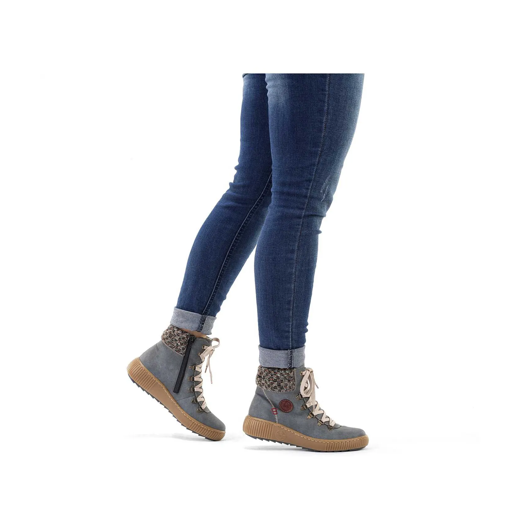 Rieker Ankle Boots & Boots-Women'S Corded Boots Blue Gray