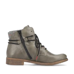Rieker Ankle Boots & Boots-Women'S Corded Boots Gray Green