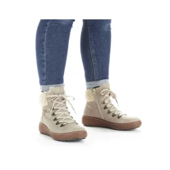 Rieker Ankle Boots & Boots-Women'S Corded Boots Cream Beige