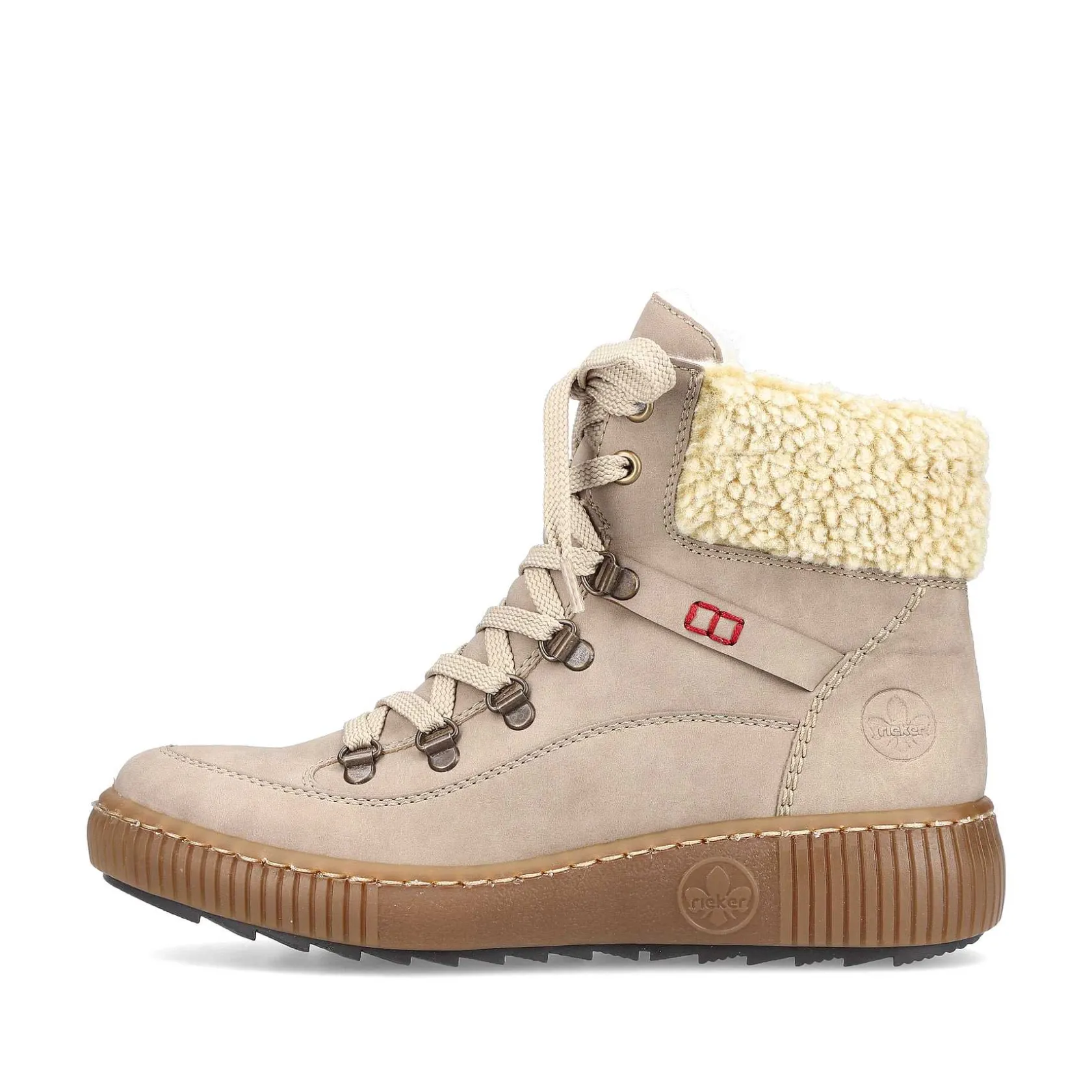 Rieker Ankle Boots & Boots-Women'S Corded Boots Cream Beige