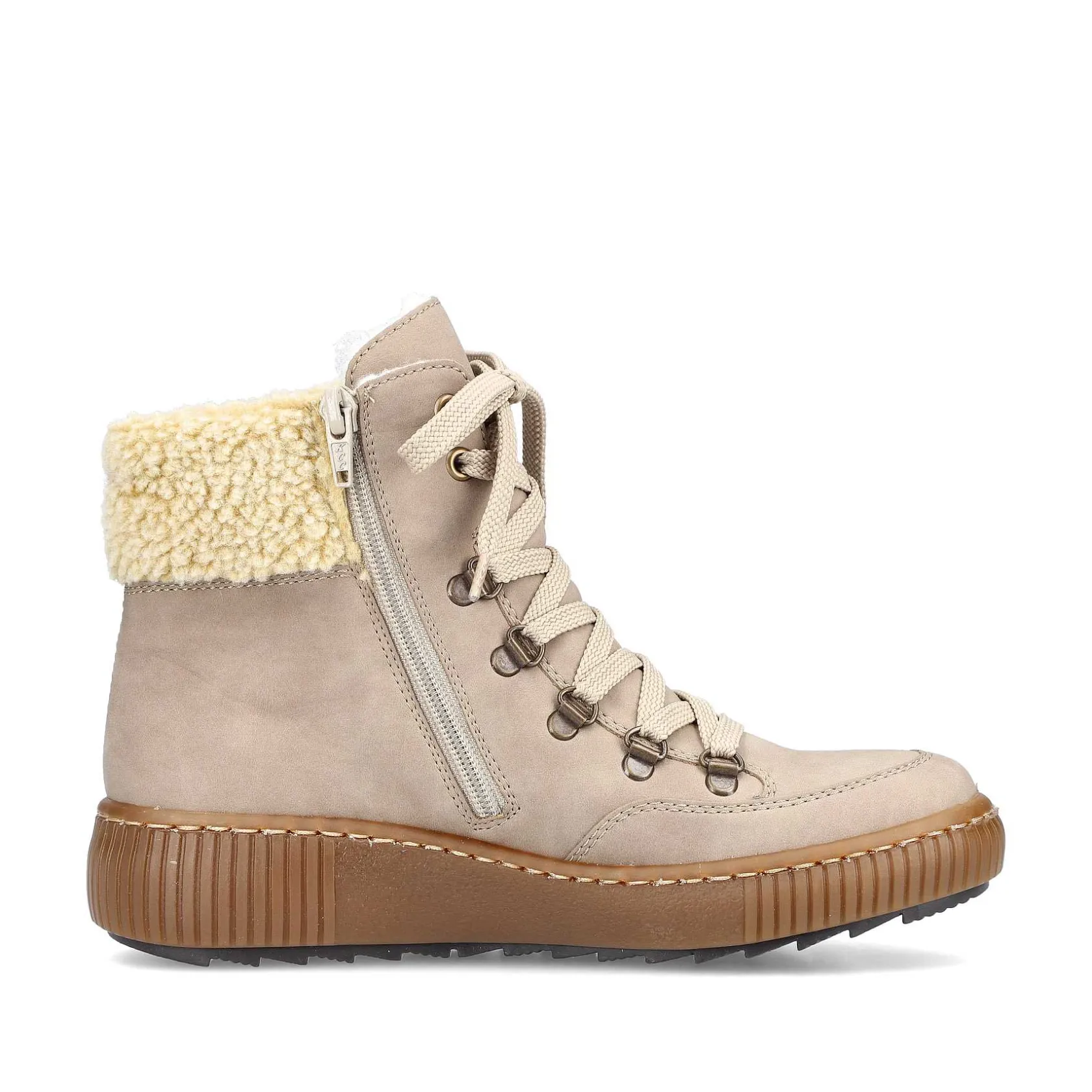 Rieker Ankle Boots & Boots-Women'S Corded Boots Cream Beige