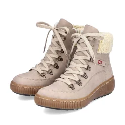 Rieker Ankle Boots & Boots-Women'S Corded Boots Cream Beige