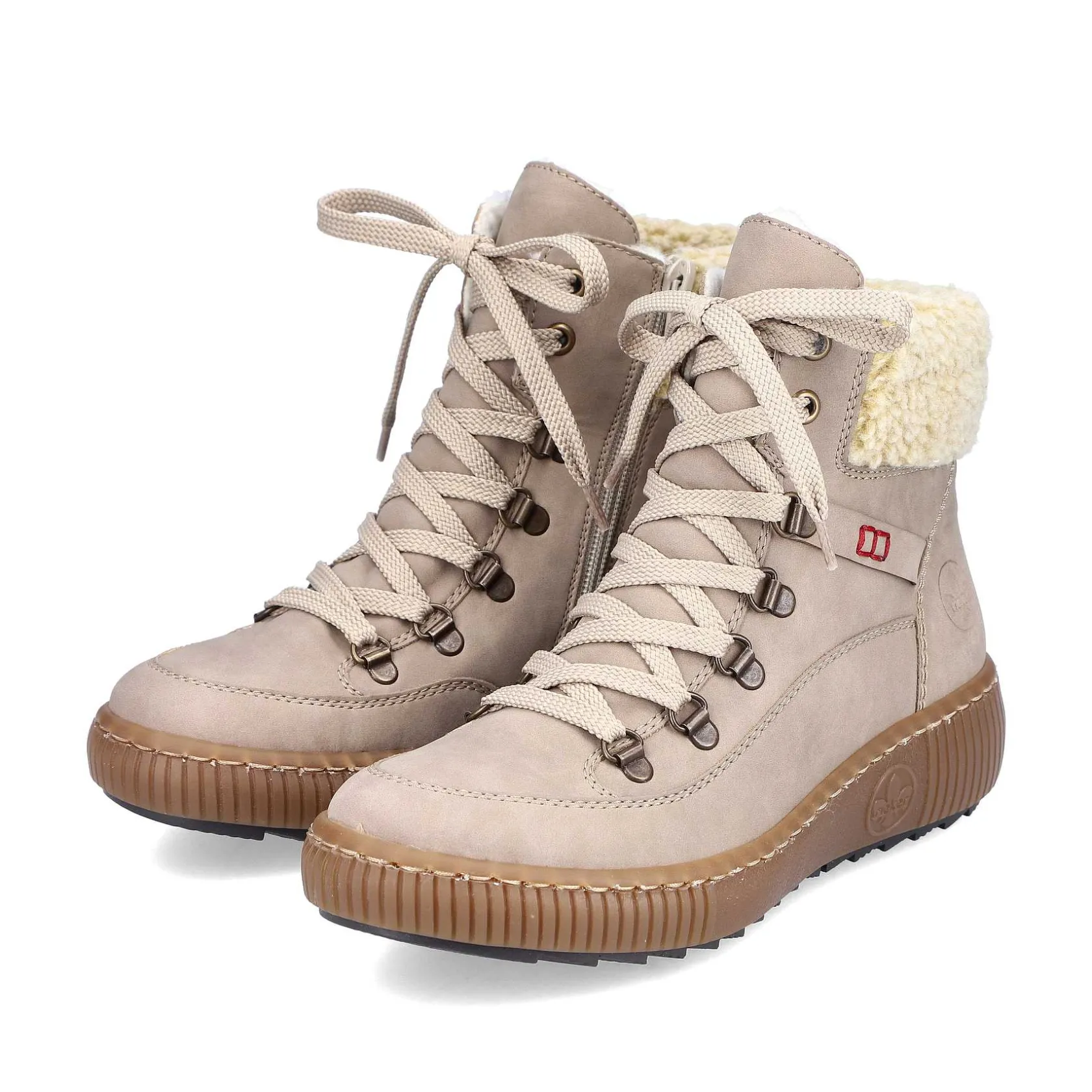 Rieker Ankle Boots & Boots-Women'S Corded Boots Cream Beige