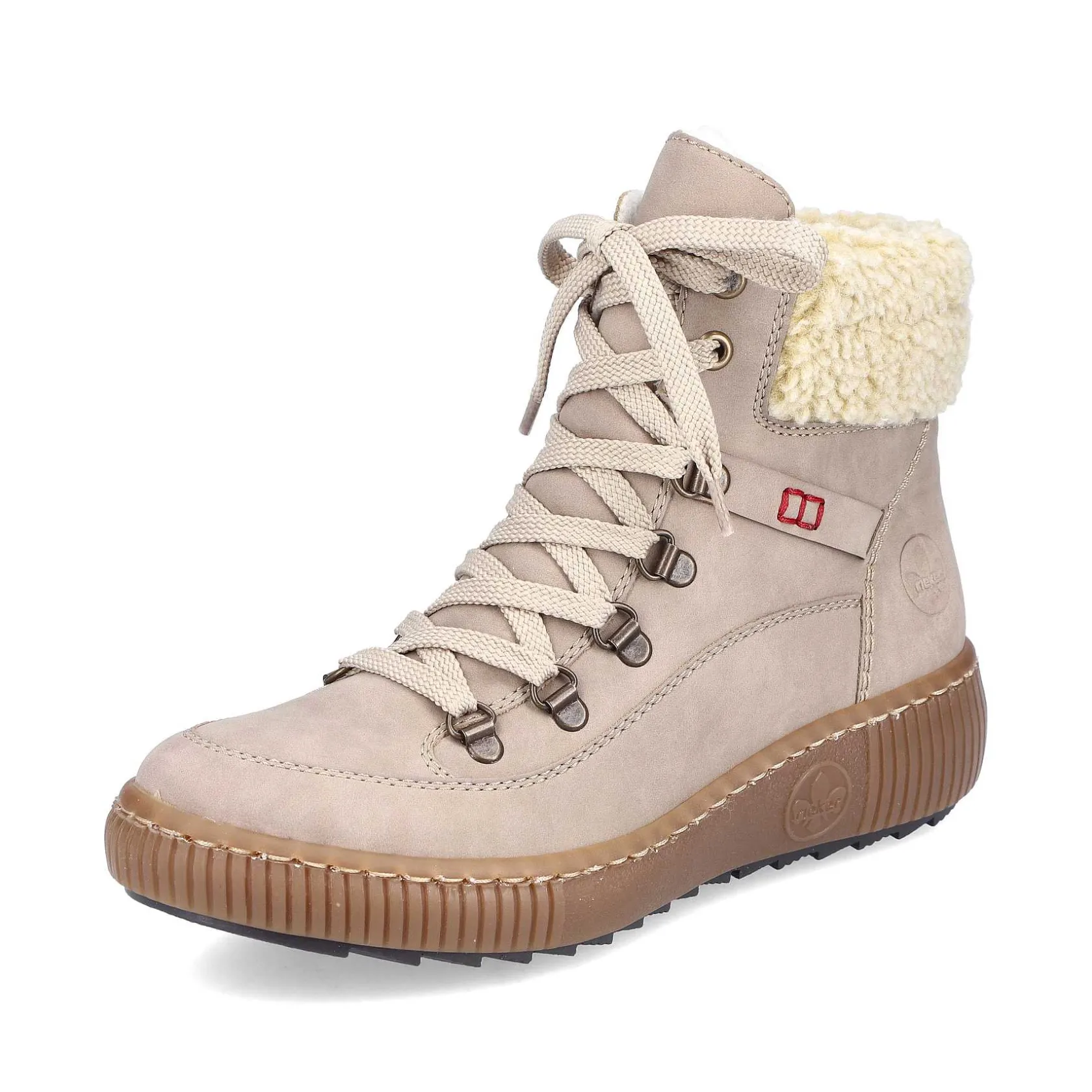 Rieker Ankle Boots & Boots-Women'S Corded Boots Cream Beige