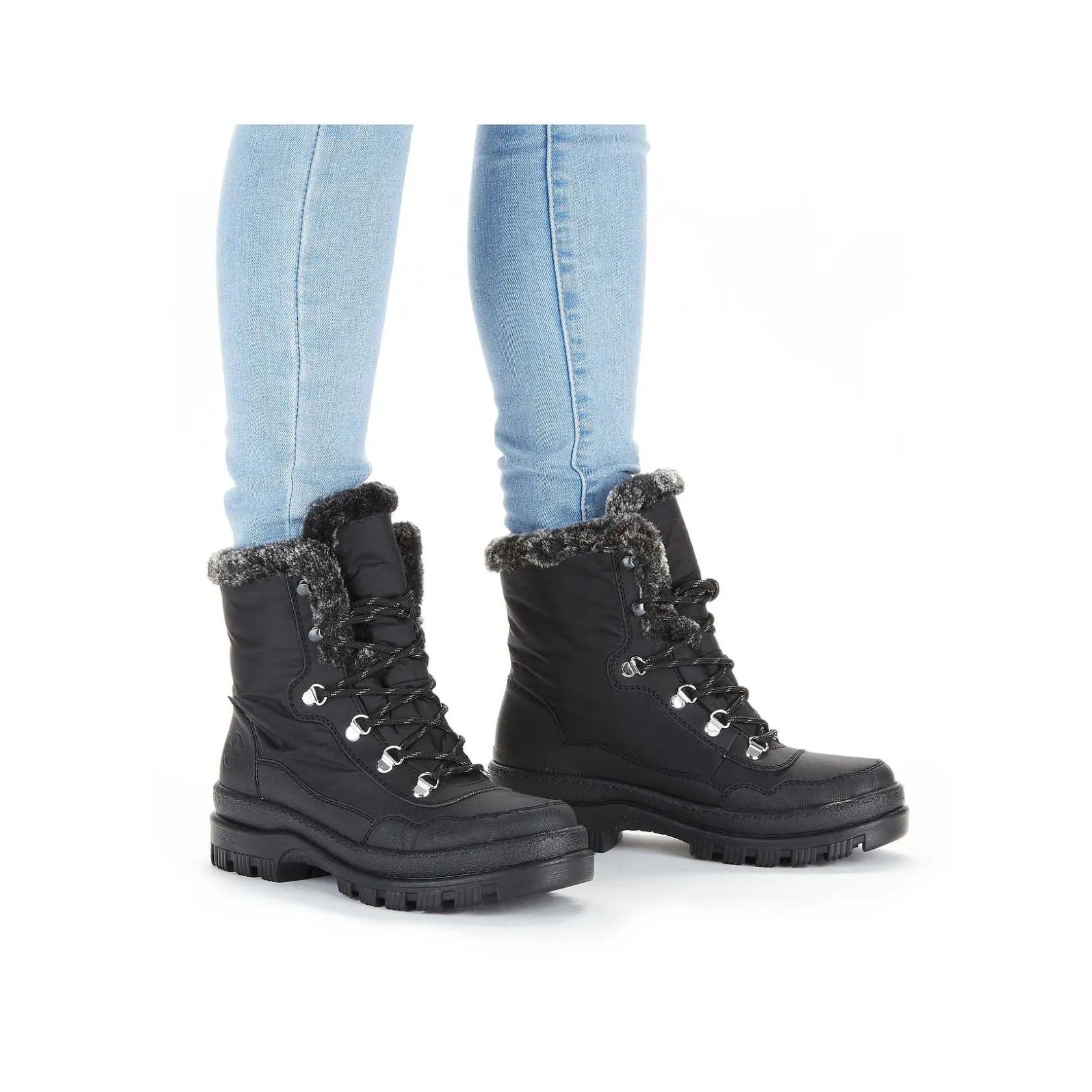 Rieker Ankle Boots & Boots-Women'S Corded Boots Deep Black
