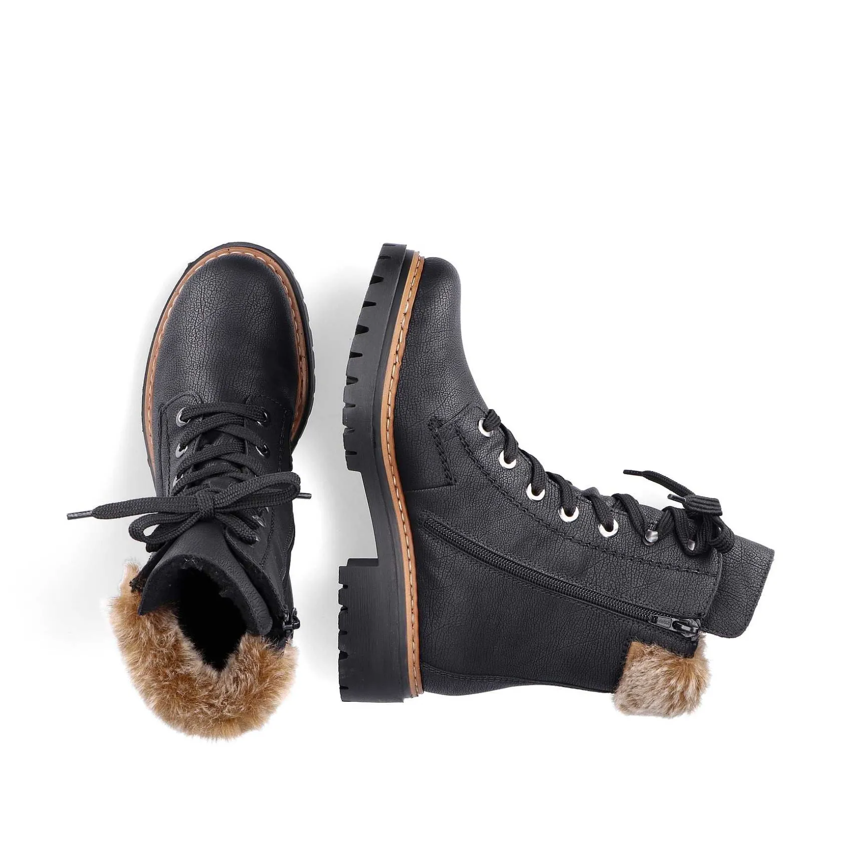 Rieker Ankle Boots & Boots-Women'S Corded Boots Deep Black
