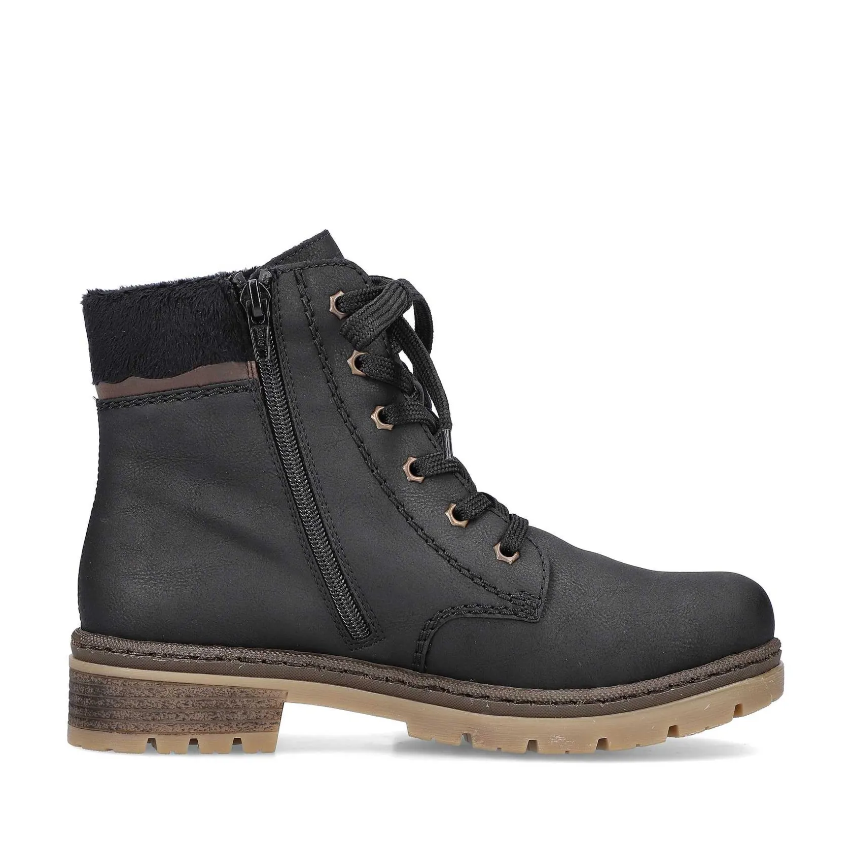 Rieker Ankle Boots & Boots-Women'S Corded Boots Graphite Black