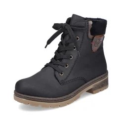 Rieker Ankle Boots & Boots-Women'S Corded Boots Graphite Black