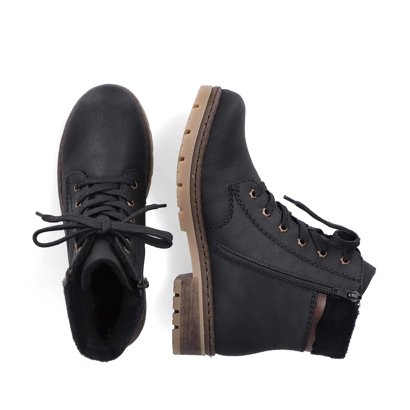 Rieker Ankle Boots & Boots-Women'S Corded Boots Graphite Black