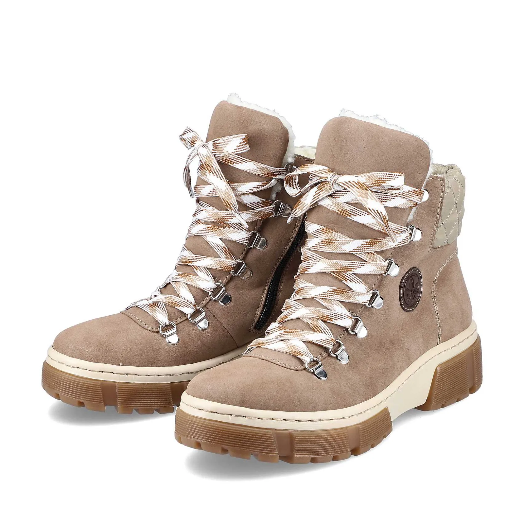 Rieker Ankle Boots & Boots-Women'S Corded Boots Brown Beige