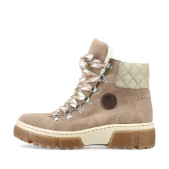 Rieker Ankle Boots & Boots-Women'S Corded Boots Brown Beige