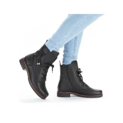 Rieker Ankle Boots & Boots-Women'S Corded Boots Deep Black