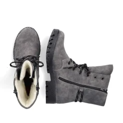 Rieker Ankle Boots & Boots-Women'S Corded Boots Moon Grey