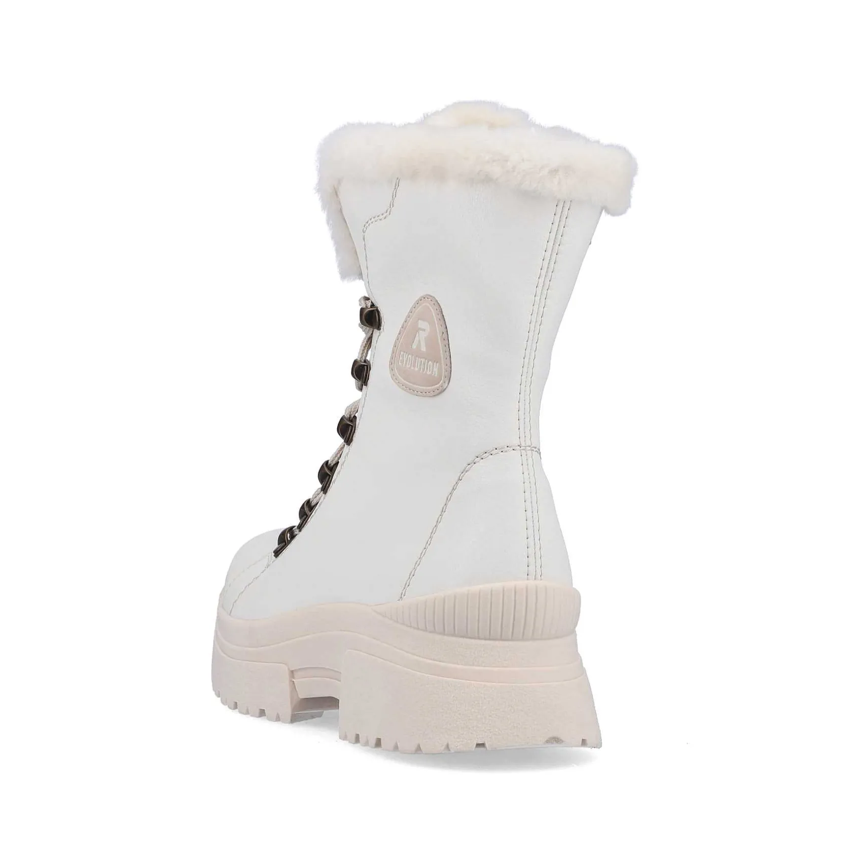 Rieker Sporty Styles-Women'S Corded Boots Frost White
