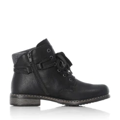 Rieker Ankle Boots & Boots-Women'S Corded Boots Asphalt Black