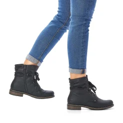 Rieker Ankle Boots & Boots-Women'S Corded Boots Asphalt Black