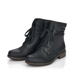 Rieker Ankle Boots & Boots-Women'S Corded Boots Asphalt Black