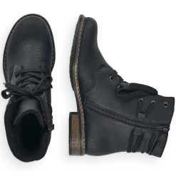 Rieker Ankle Boots & Boots-Women'S Corded Boots Asphalt Black