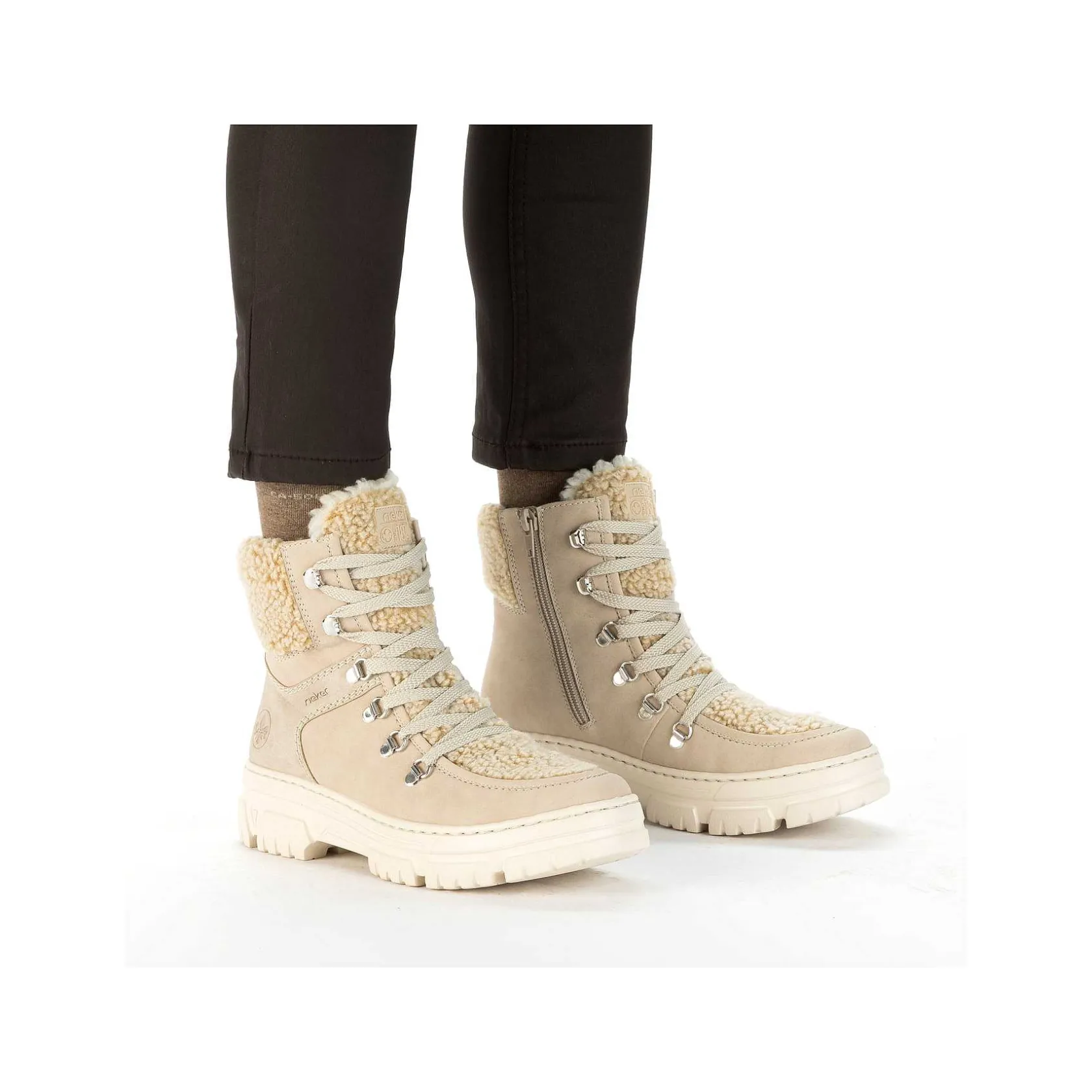 Rieker Ankle Boots & Boots-Women'S Corded Boots Sand Beige