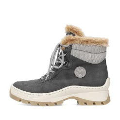 Rieker Ankle Boots & Boots-Women'S Corded Boots Granite Gray