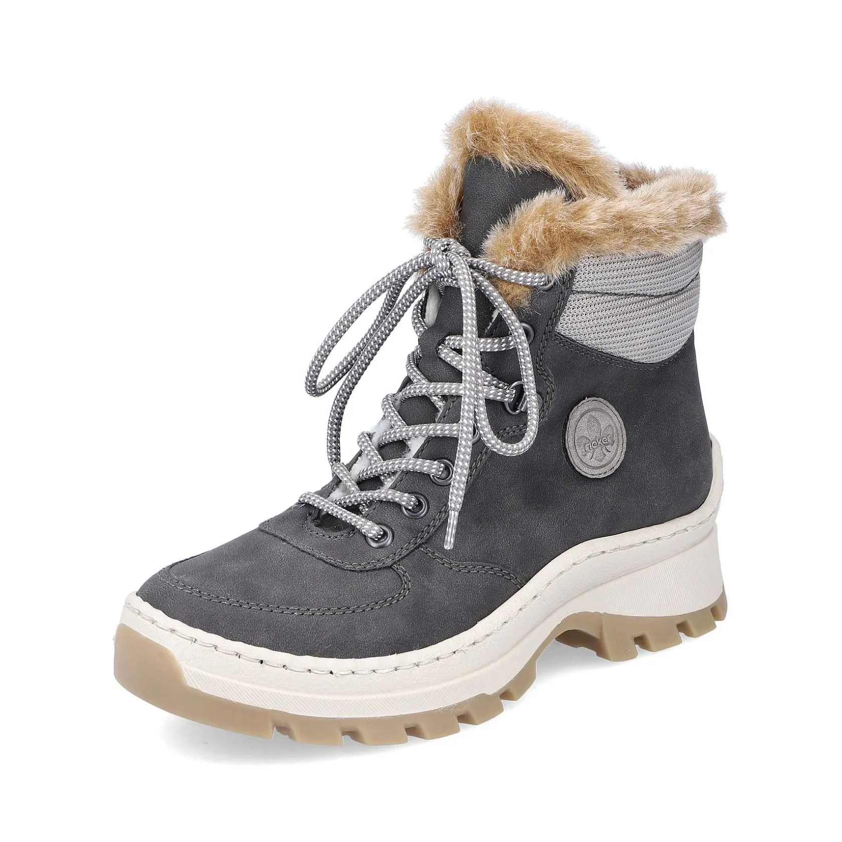 Rieker Ankle Boots & Boots-Women'S Corded Boots Granite Gray