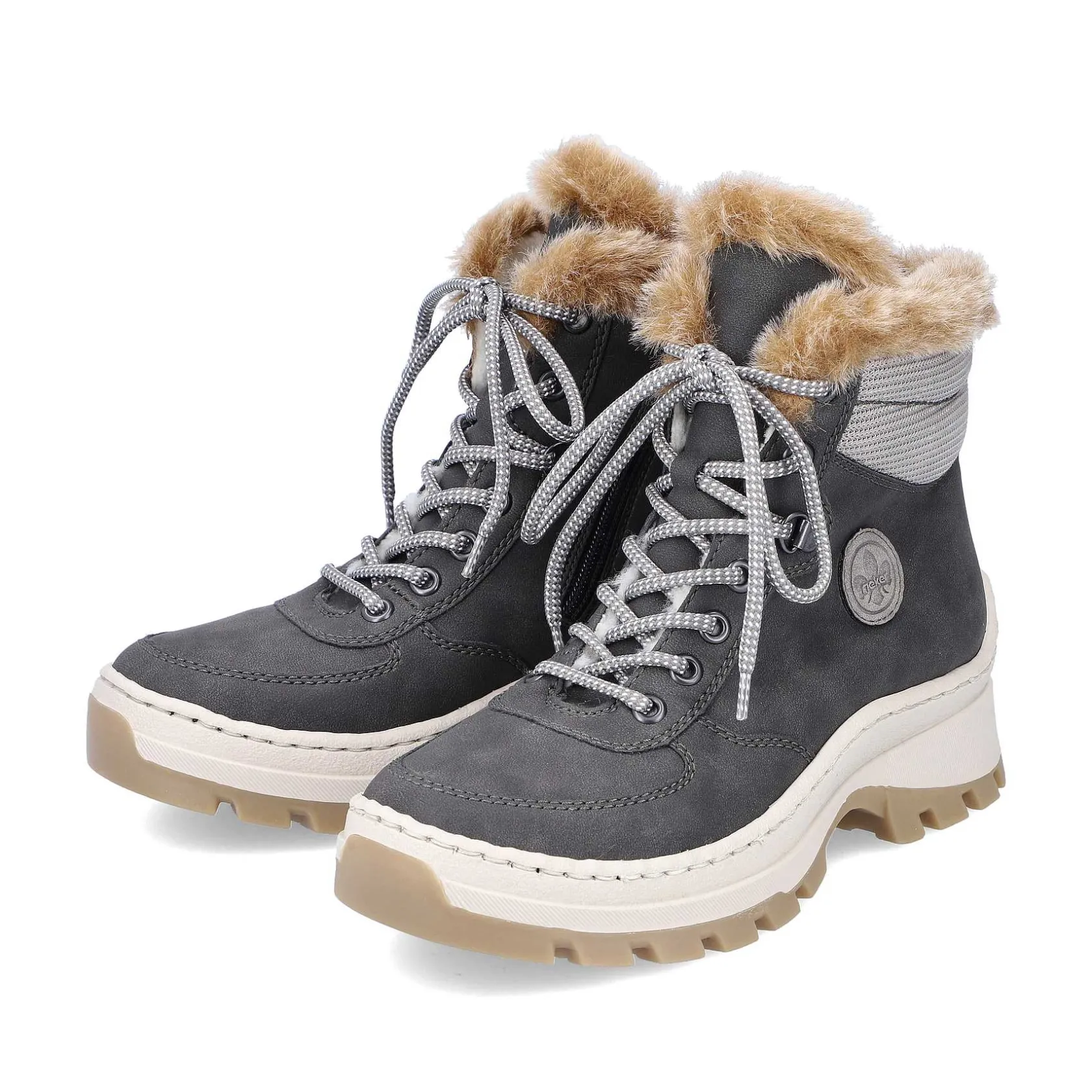 Rieker Ankle Boots & Boots-Women'S Corded Boots Granite Gray