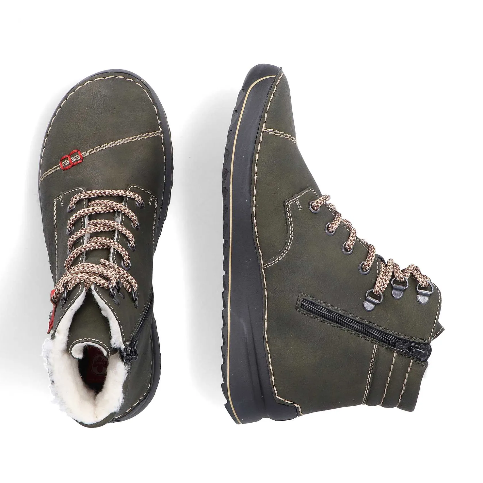 Rieker Ankle Boots & Boots-Women'S Corded Boots Gray Green