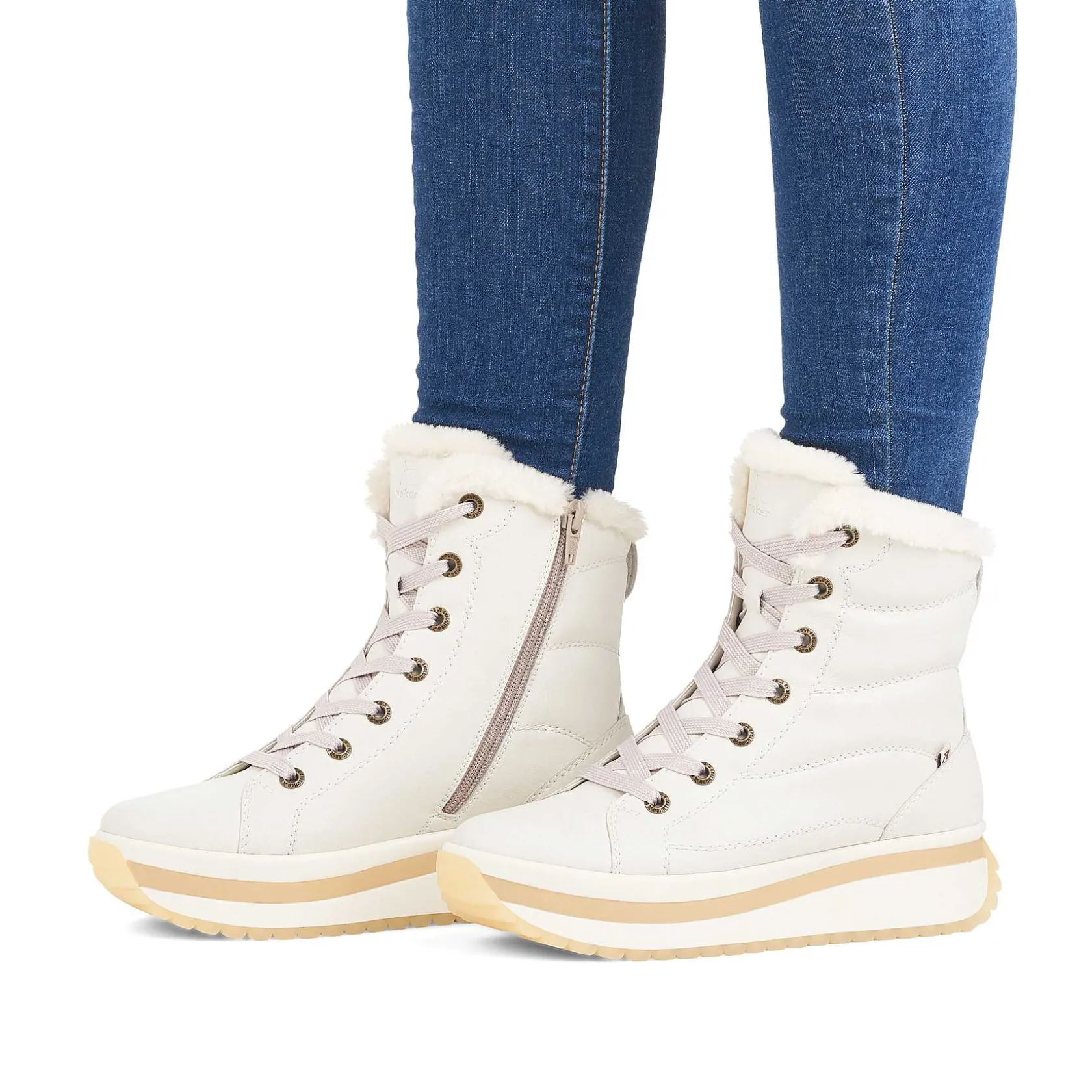 Rieker Ankle Boots & Boots-Women'S Corded Boots Frost White