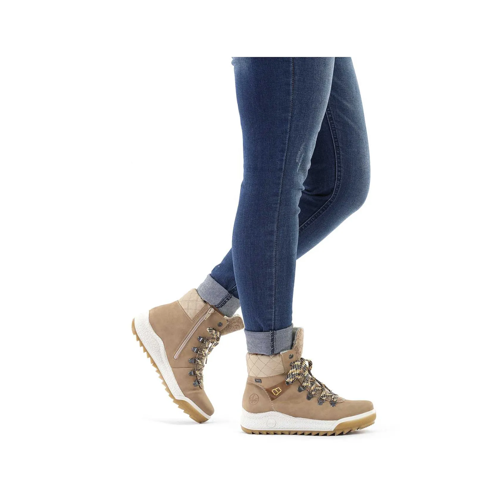 Rieker Ankle Boots & Boots-Women'S Corded Boots Brown Beige
