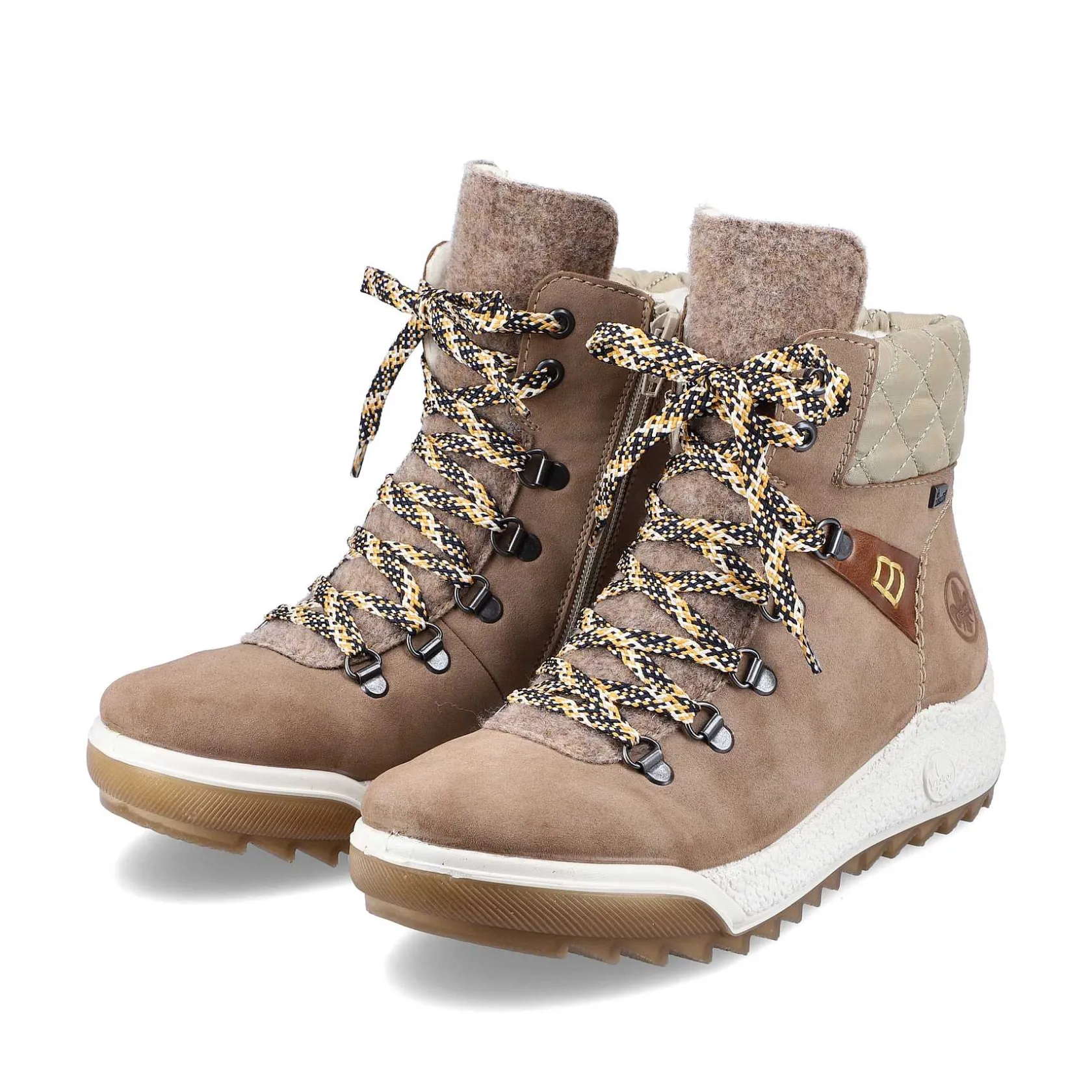 Rieker Ankle Boots & Boots-Women'S Corded Boots Brown Beige