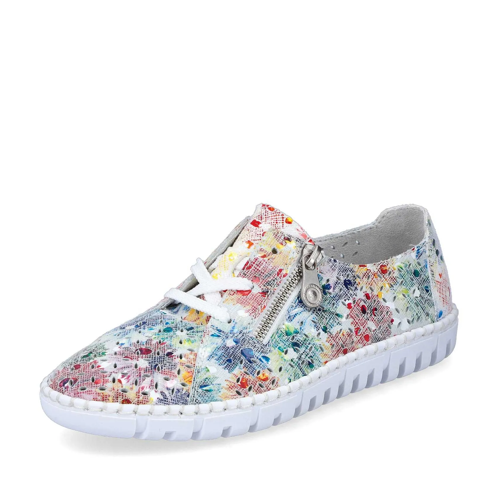 Rieker Low Shoes & Slippers-Women'S Floral Lace-Up Shoes