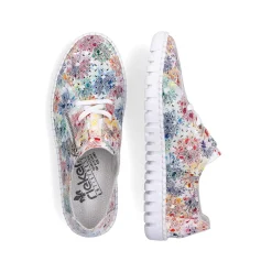Rieker Low Shoes & Slippers-Women'S Floral Lace-Up Shoes