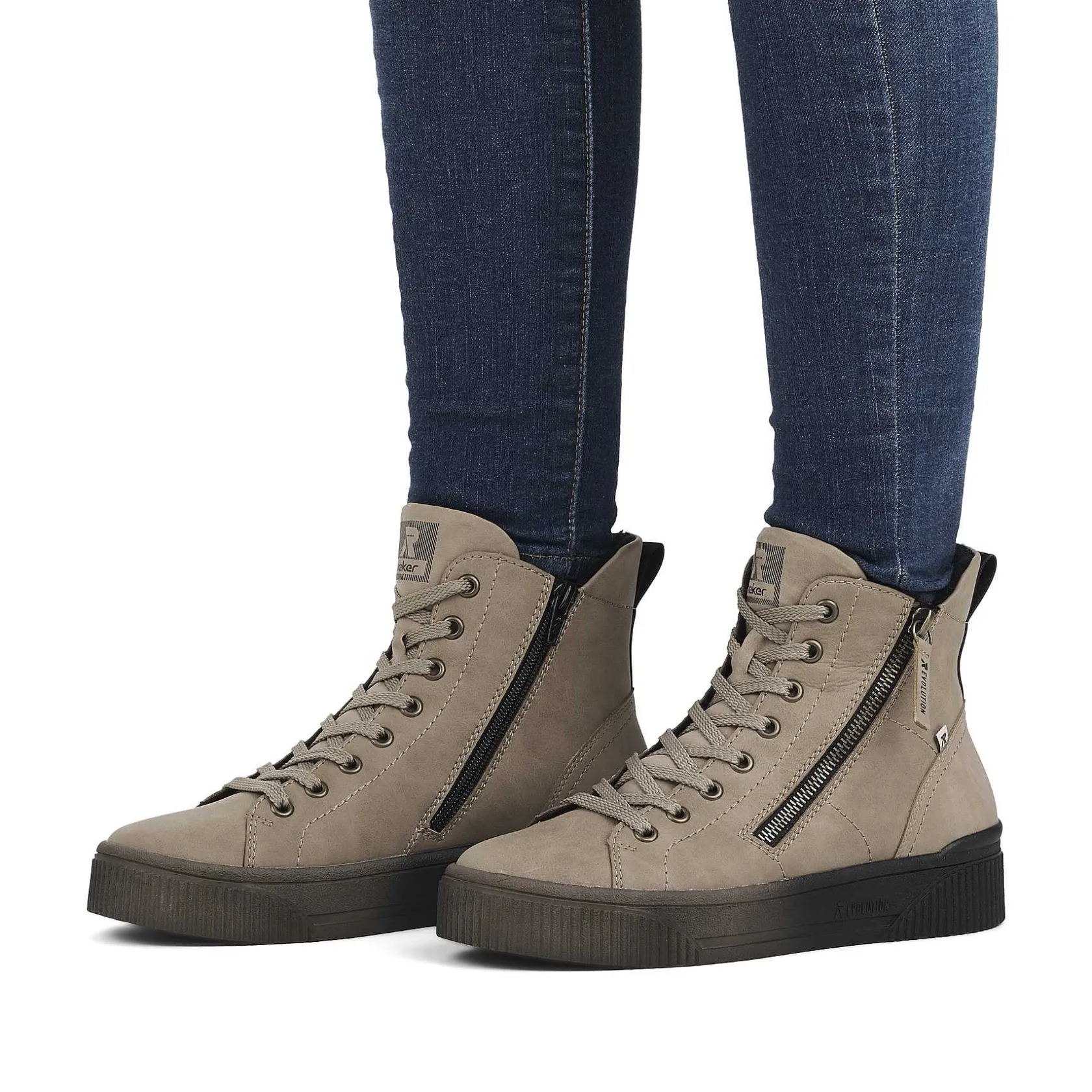 Rieker Sneakers-Women'S High Sneaker Cinnamon
