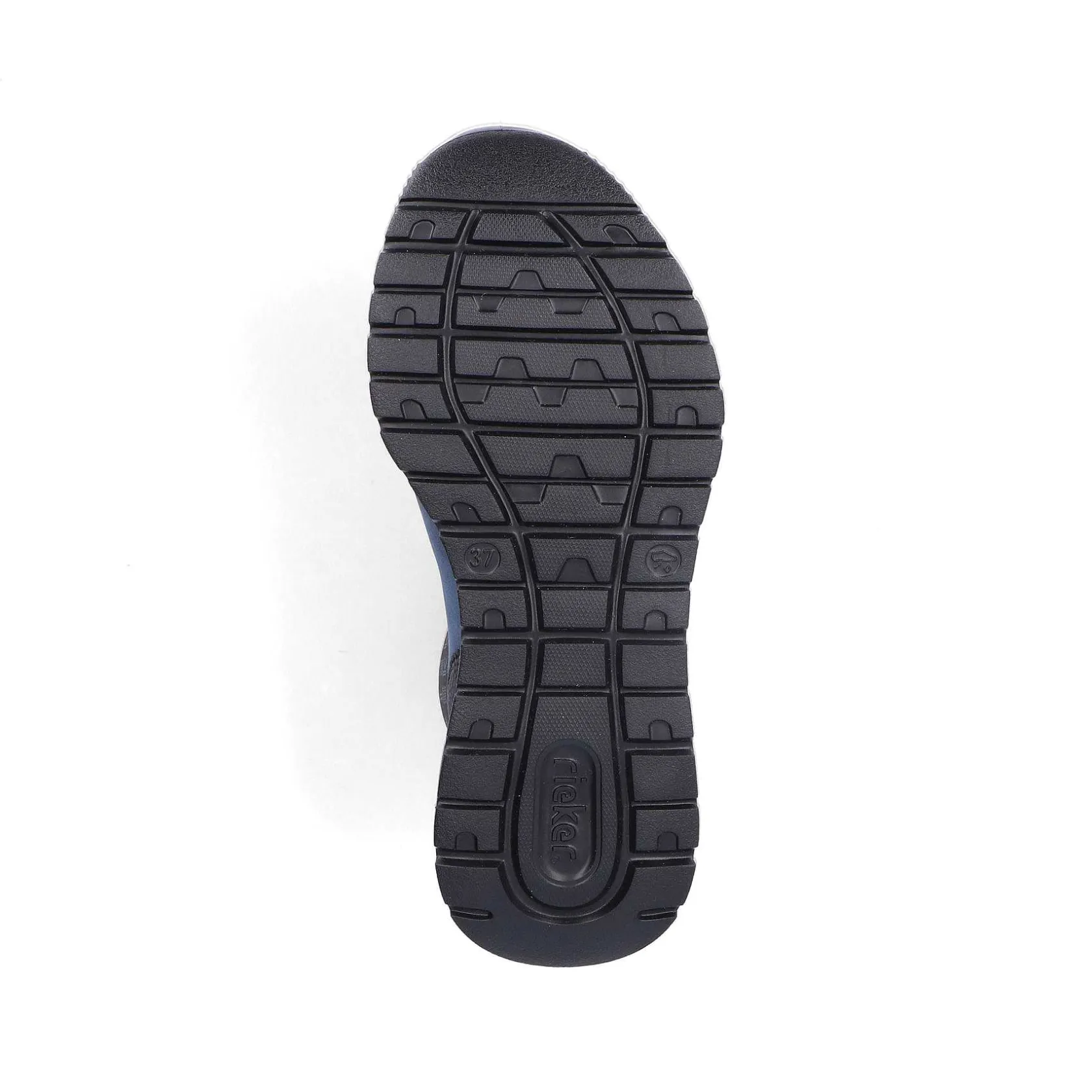 Rieker Sneakers-Women'S High Sneaker Asphalt Black-Ocean Blue