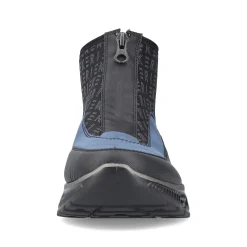 Rieker Sneakers-Women'S High Sneaker Asphalt Black-Ocean Blue