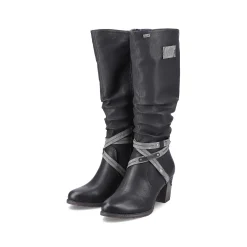 Rieker Ankle Boots & Boots-Women'S High-Shaft Boots Deep Black