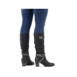 Rieker Ankle Boots & Boots-Women'S High-Shaft Boots Deep Black