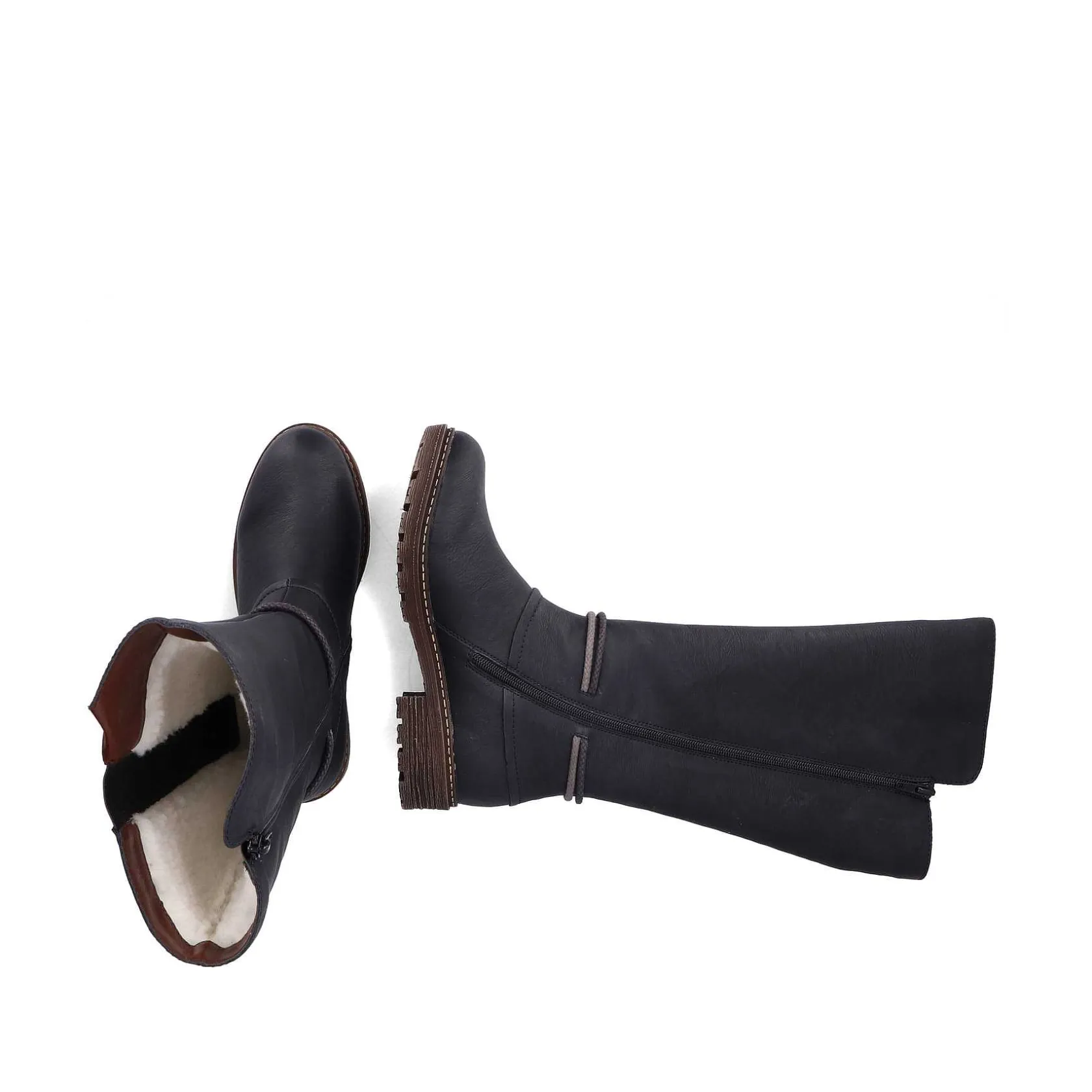Rieker Ankle Boots & Boots-Women'S High-Shaft Boots Deep Black