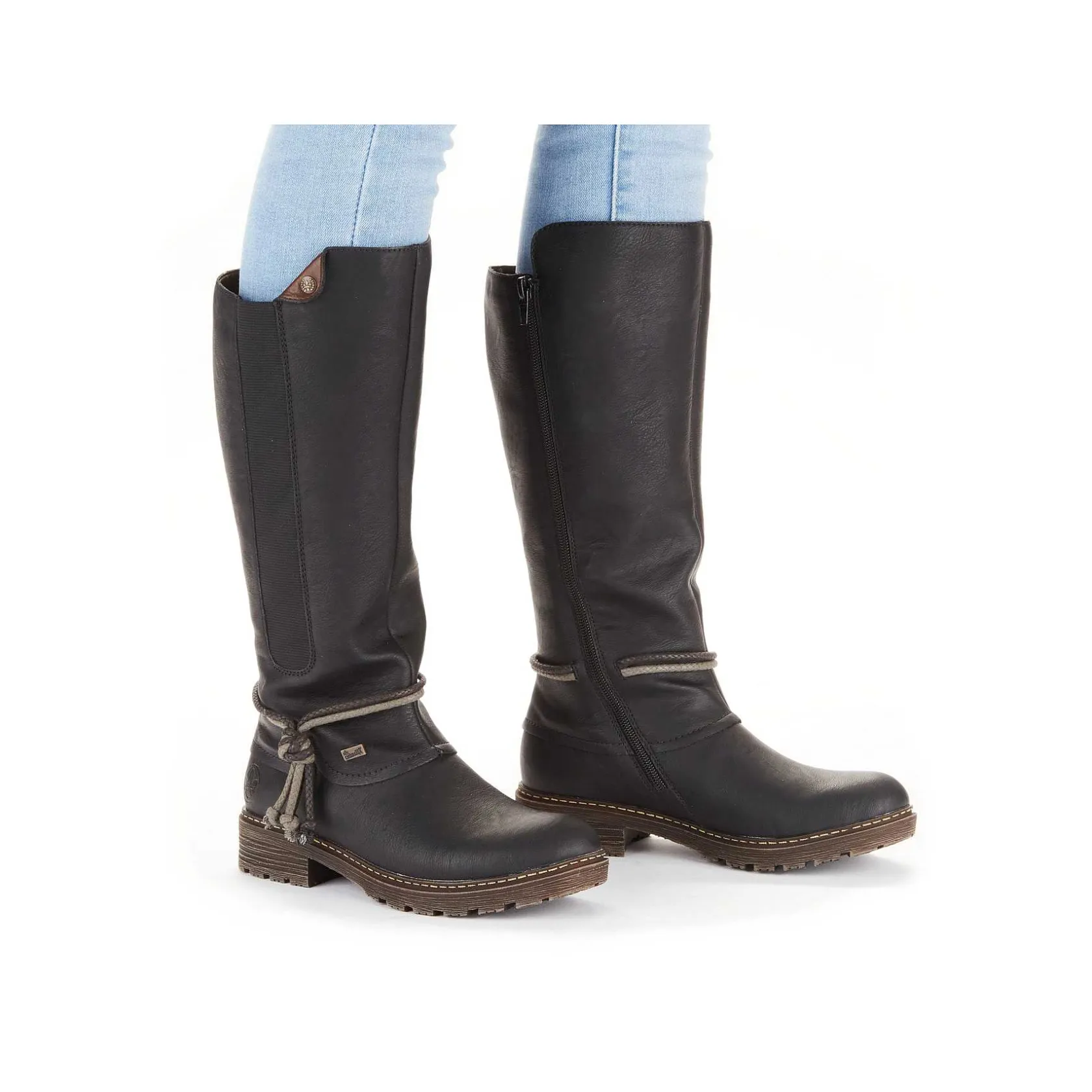 Rieker Ankle Boots & Boots-Women'S High-Shaft Boots Deep Black