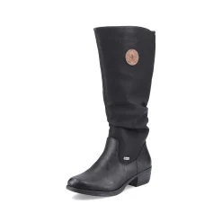 Rieker Ankle Boots & Boots-Women'S High-Shaft Boots Deep Black