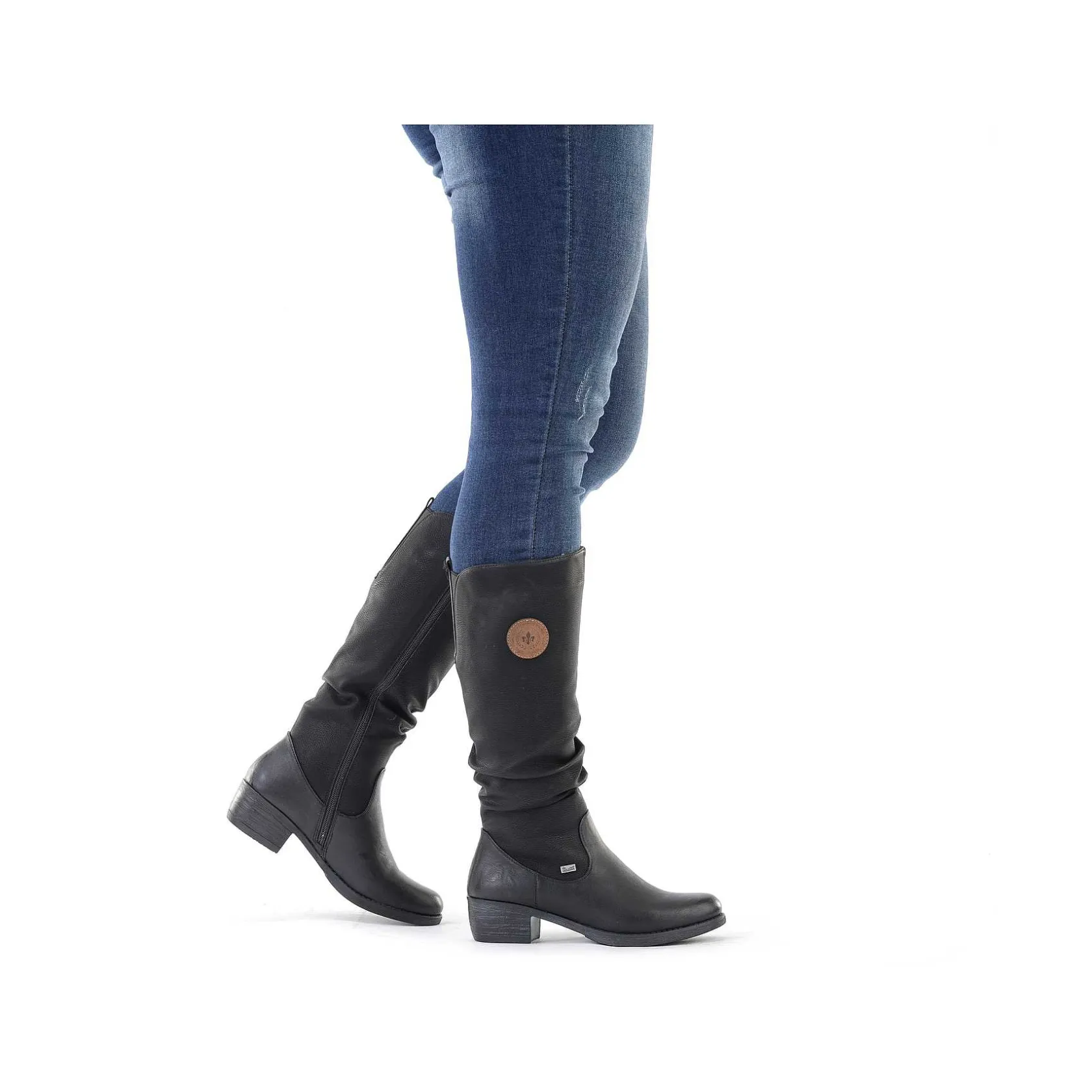 Rieker Ankle Boots & Boots-Women'S High-Shaft Boots Deep Black