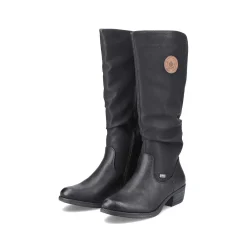 Rieker Ankle Boots & Boots-Women'S High-Shaft Boots Deep Black