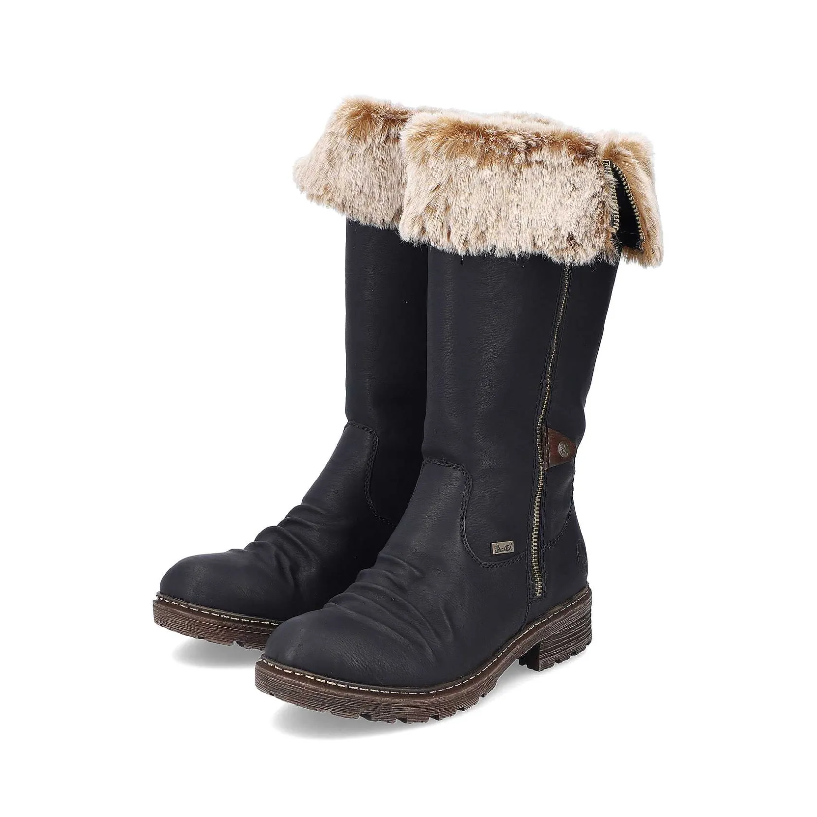 Rieker Ankle Boots & Boots-Women'S High-Shaft Boots Night Black