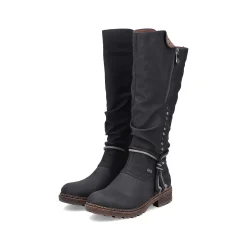 Rieker Ankle Boots & Boots-Women'S High-Shaft Boots Deep Black