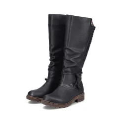 Rieker Ankle Boots & Boots-Women'S High-Shaft Boots Deep Black